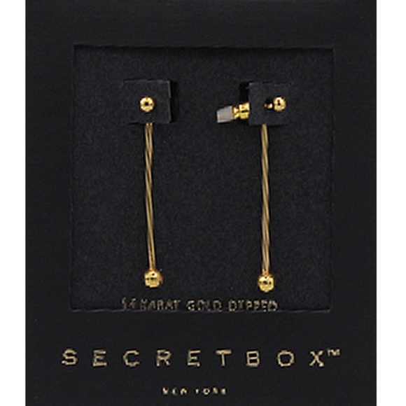 Ball Stick Front & Back Earrings - Picture 1 of 1